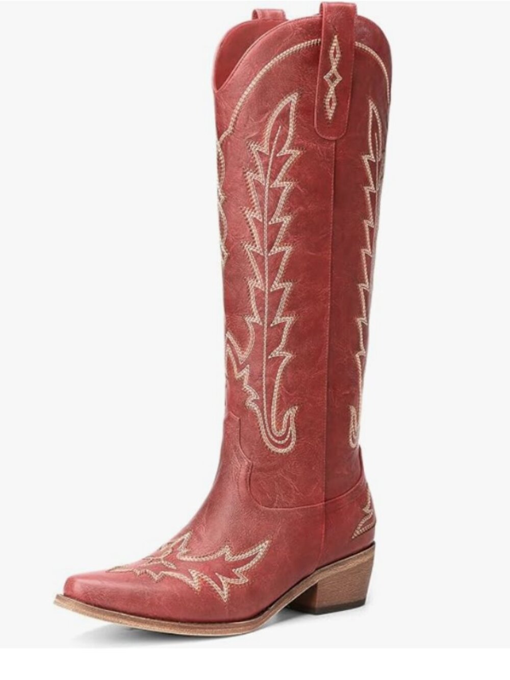 Rivalran Red Tall Western Cowgirl Boots **Price is Firm** Sz 9 - Picture 7 of 8